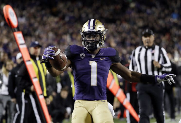 John Ross broke the official NFL combine record for the 40-yard dash. (AP)