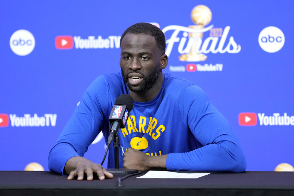 Draymond Green fouled out of the Golden State Warriors' Game 3 loss to the Boston Celtics. (Photo by Thearon W. Henderson/Getty Images)