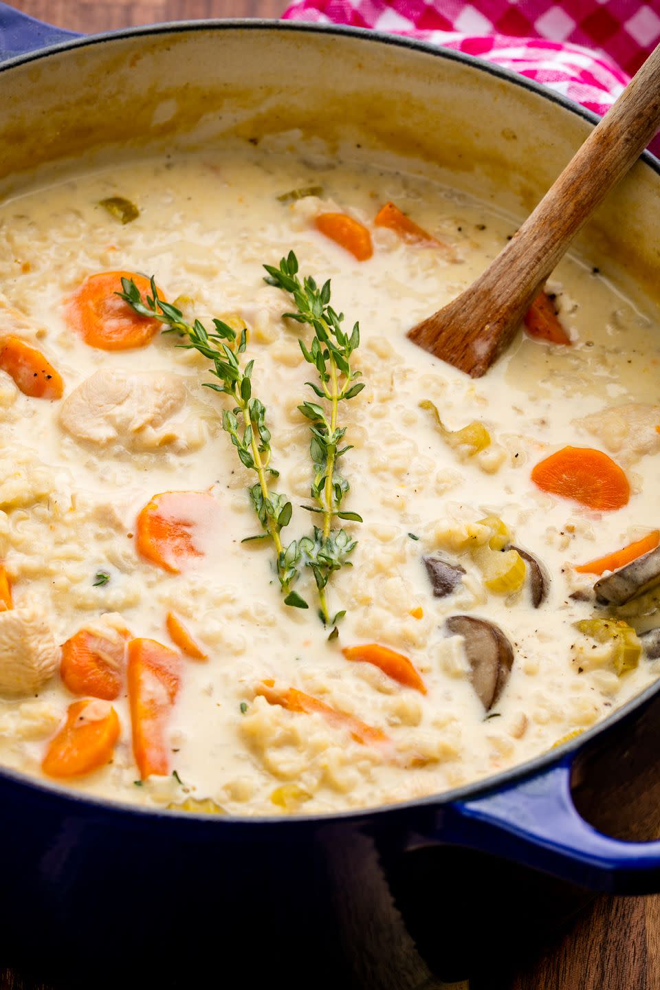 68) Creamy Chicken and Mushroom Soup