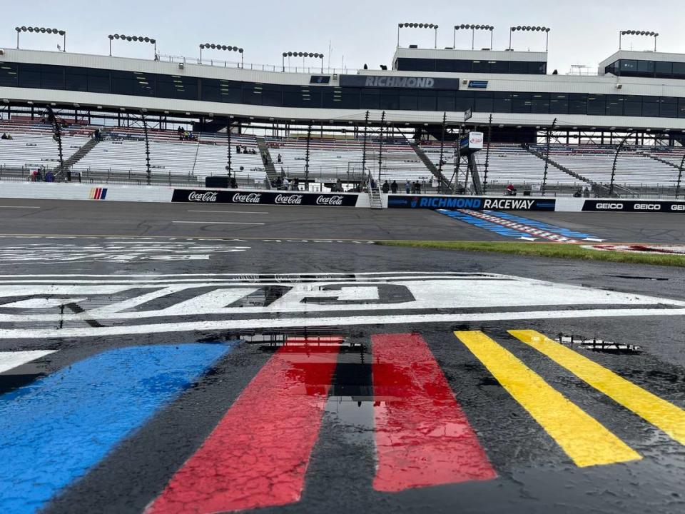 It poured in Richmond, Va., ahead of the NASCAR Cup Series’ Toyota Owners 400 on Sunday, March 31, 2024.
