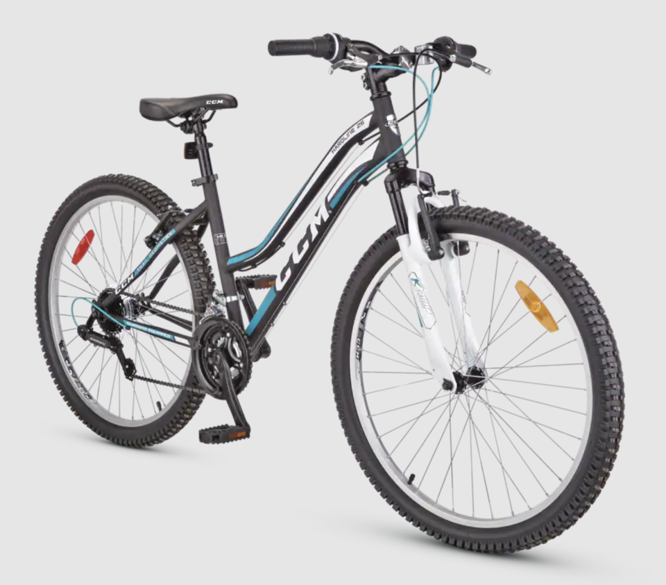 CCM Hardline Hardtail Mountain Bike, Black, 21-Speed, 26-in (Photo via Canadian Tire)