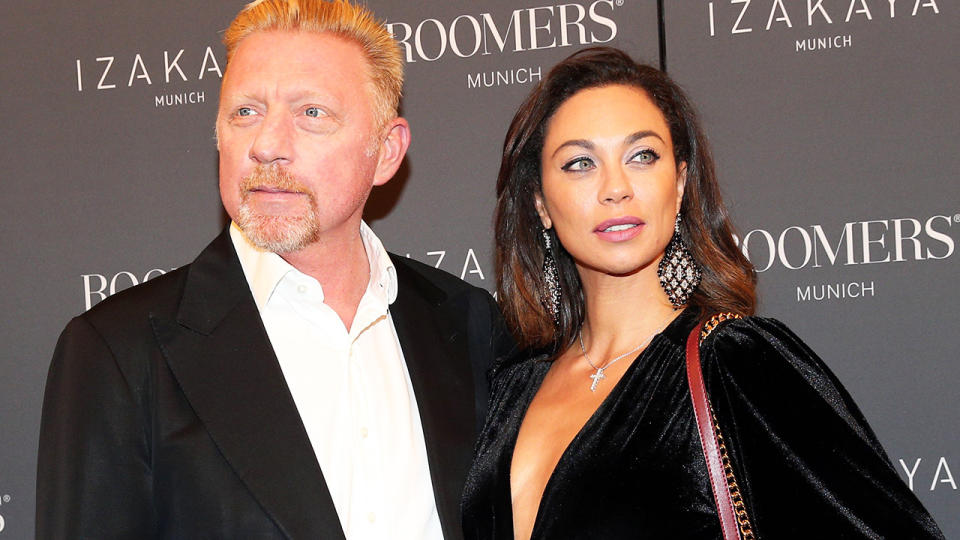 Boris Becker, pictured here with estranged wife Lilly in 2017.
