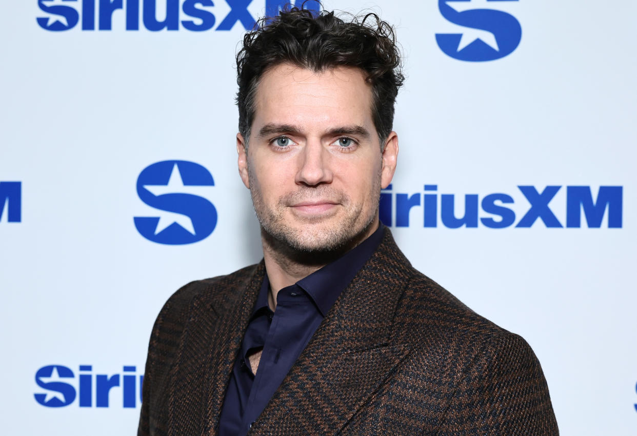 NEW YORK, NEW YORK - JANUARY 29:  Henry Cavill visits SiriusXM at SiriusXM Studios on January 29, 2024 in New York City. (Photo by Theo Wargo/Getty Images)