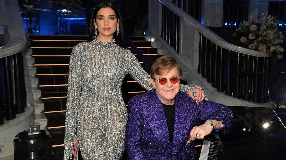  Dua Lipa and Elton John 