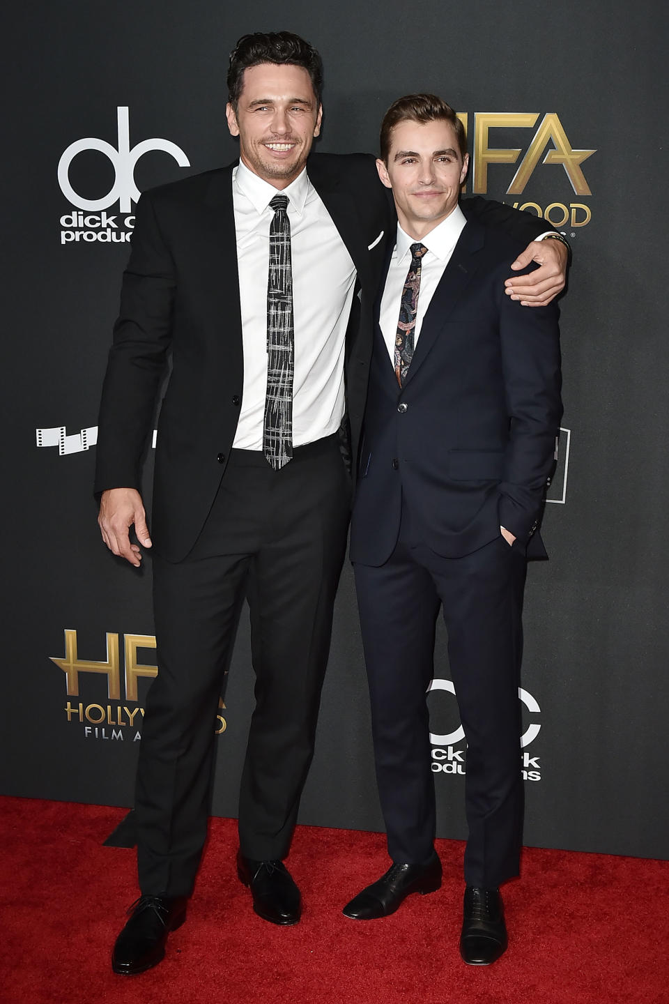 James and Dave Franco at the Hollywood Film Awards