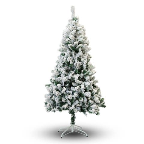 Perfect Holiday Christmas Tree, 3-Feet, Flocked Snow 