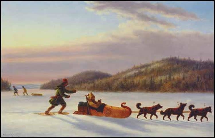 For thousands of years, humans in high latitudes have used dog sleds for transportCornelius Krieghoff
