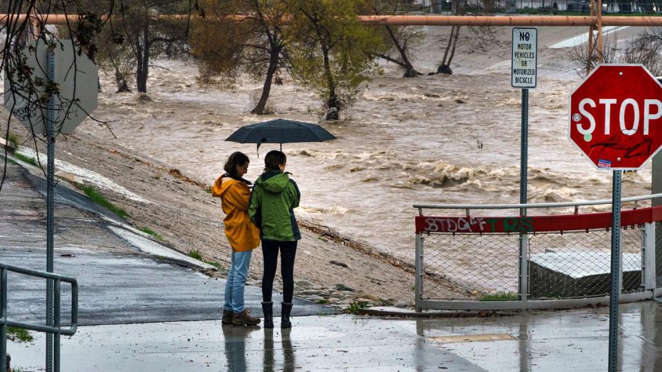 Kalifornien wird von starken Unwettern heimgesucht. (Bild: dpa)