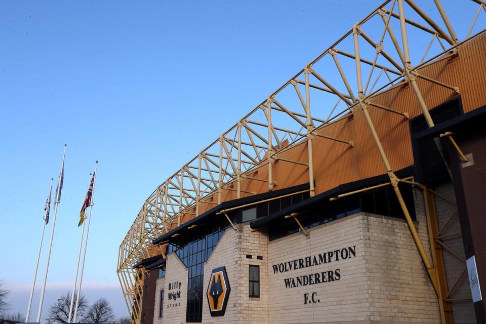 The alleged incident took place at Wolves’ Molineux Stadium (Bradley Collyer/PA) (PA Archive)
