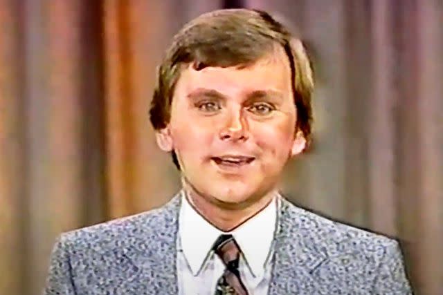 <p>Courtesy of Sony/Wheel of Fortune</p> Pat Sajak on 'Wheel of Fortune' in 1981