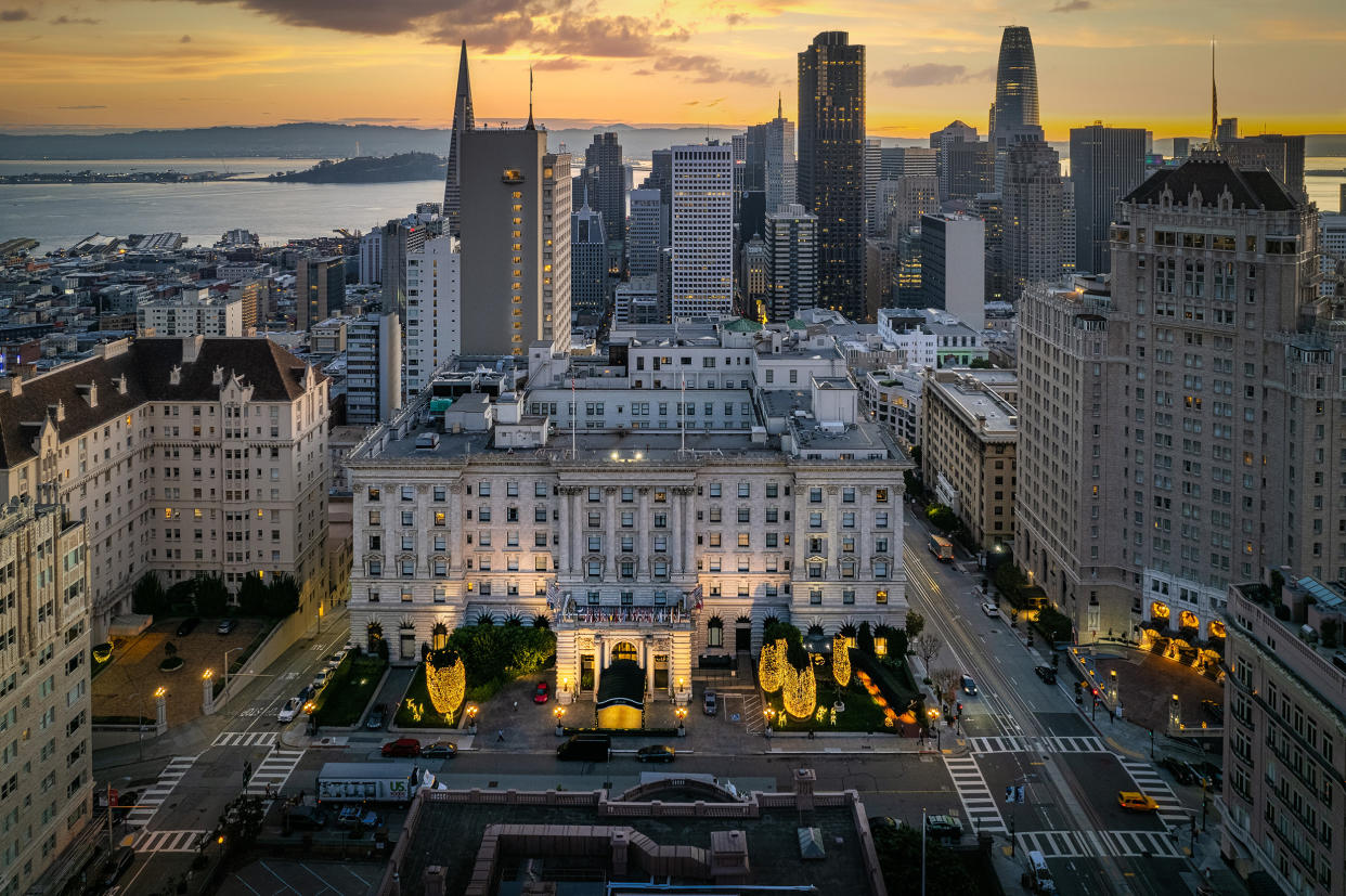 The Fairmont Hotel in San Francisco. (Diane Bentley Raymond / Getty Images/iStockphoto)