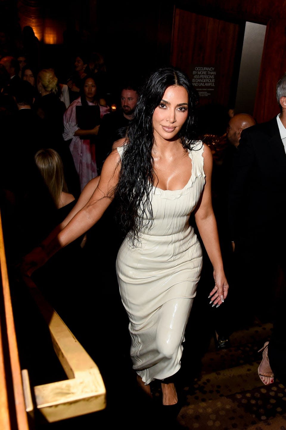 Kim Kardashian at the Kering Caring for Women Dinner during New York Fashion Week