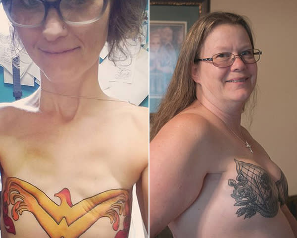 Elles se font tatouer après une double mastectomie