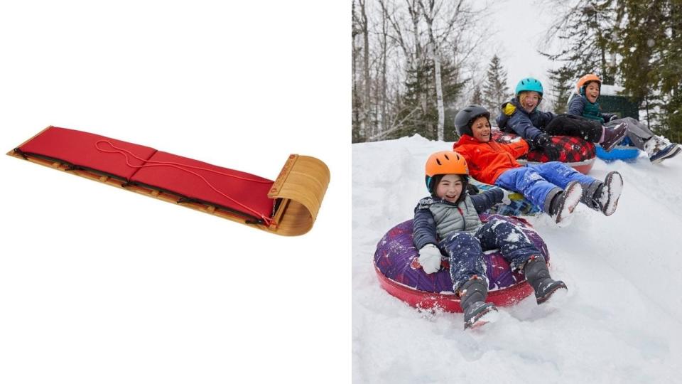 best places you can buy sleds and snow tubes: L.L. Bean