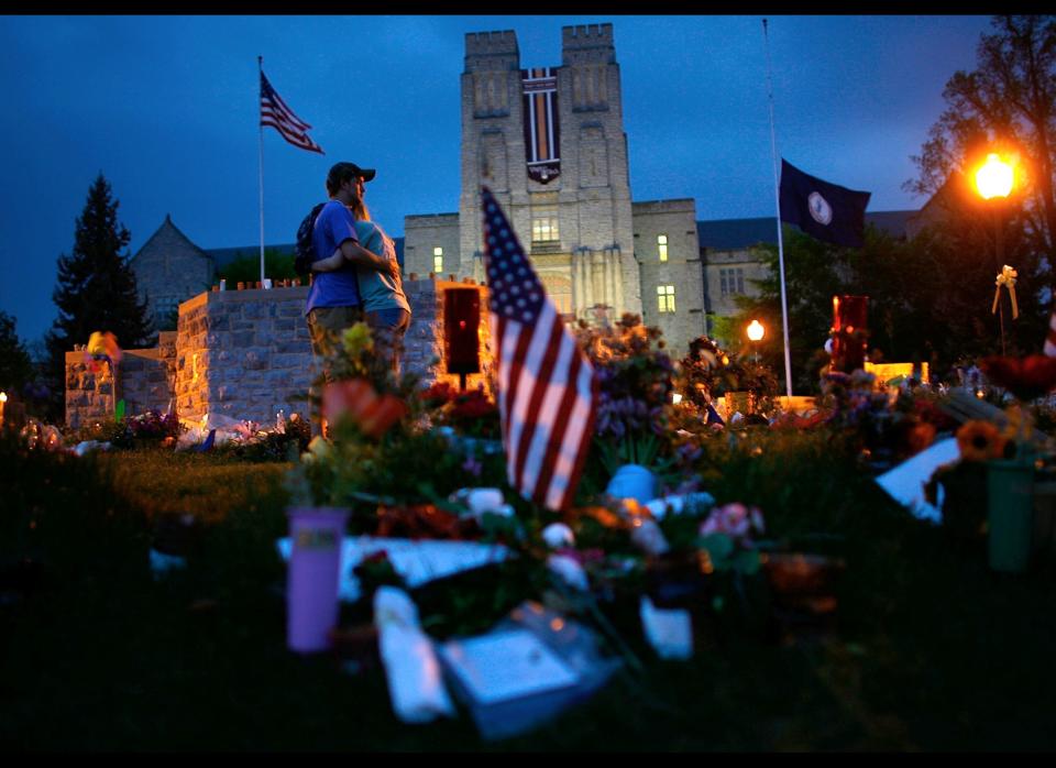 Student Cho Seung-hui, 23, fatally shoots 32 people at Virginia Tech University in Blacksburg, then kills himself in the deadliest gun rampage in U.S. history.