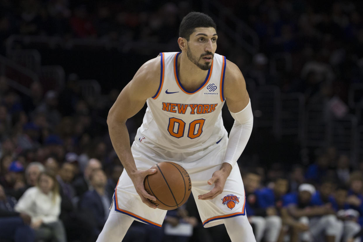 Enes Kanter was quick to call out the NBA and question its Instagram post celebrating Turkish players. (Mitchell Leff/Getty Images)