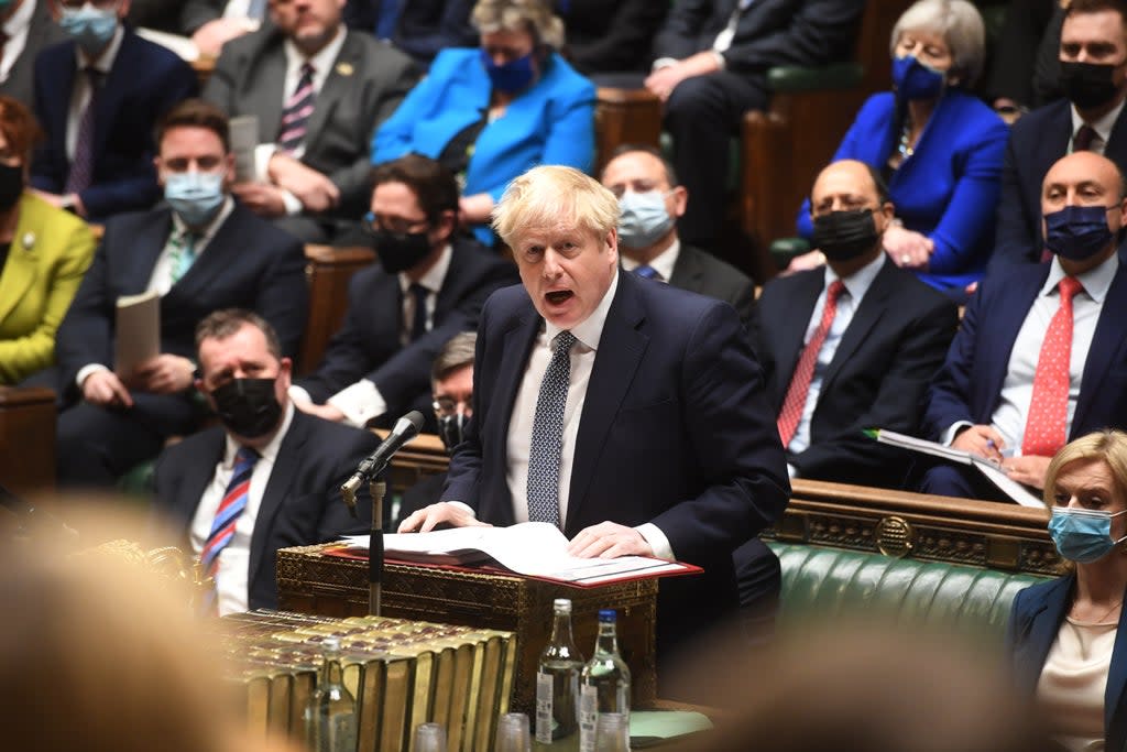 Senior Tory Tobias Ellwood said the Prime Minister, pictured, must ‘lead or step aside’ (UK Parliament/Jessica Taylor/PA) (PA Media)