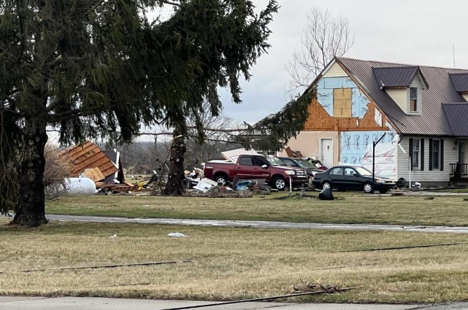 Storm damage on Mitchell Road in Springfield Twp.