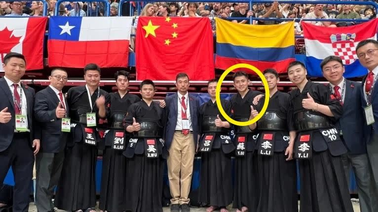 蘇郁程並不避諱曝光自己代表中國隊參賽一事，還大方在臉書貼出比賽照片。（圖／翻攝自蘇郁程臉書）