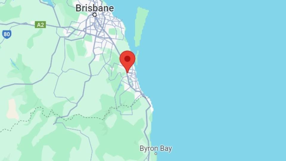 The truck driver was killed after crashing on the Pacific Mwy through Gaven just before 6am Thursday. Picture: Google Maps