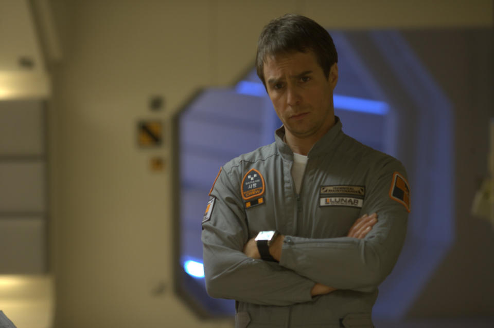 Sam Rockwell cuts an isolated figure in ‘Moon’. (Sony Pictures Classics)