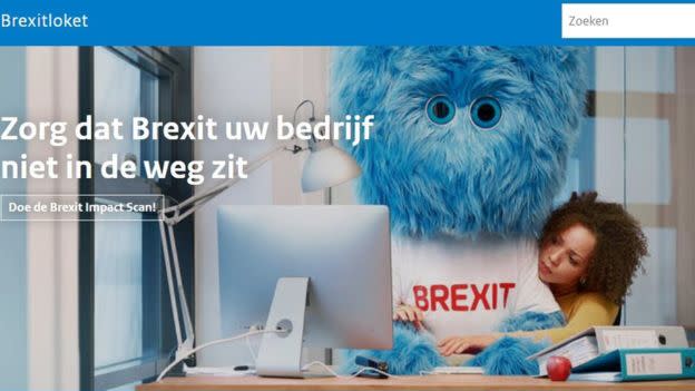 The Brexit monster will appear in a Dutch campaign to make sure businesses prepare for the UK exit from the European Union (Brexitloket)