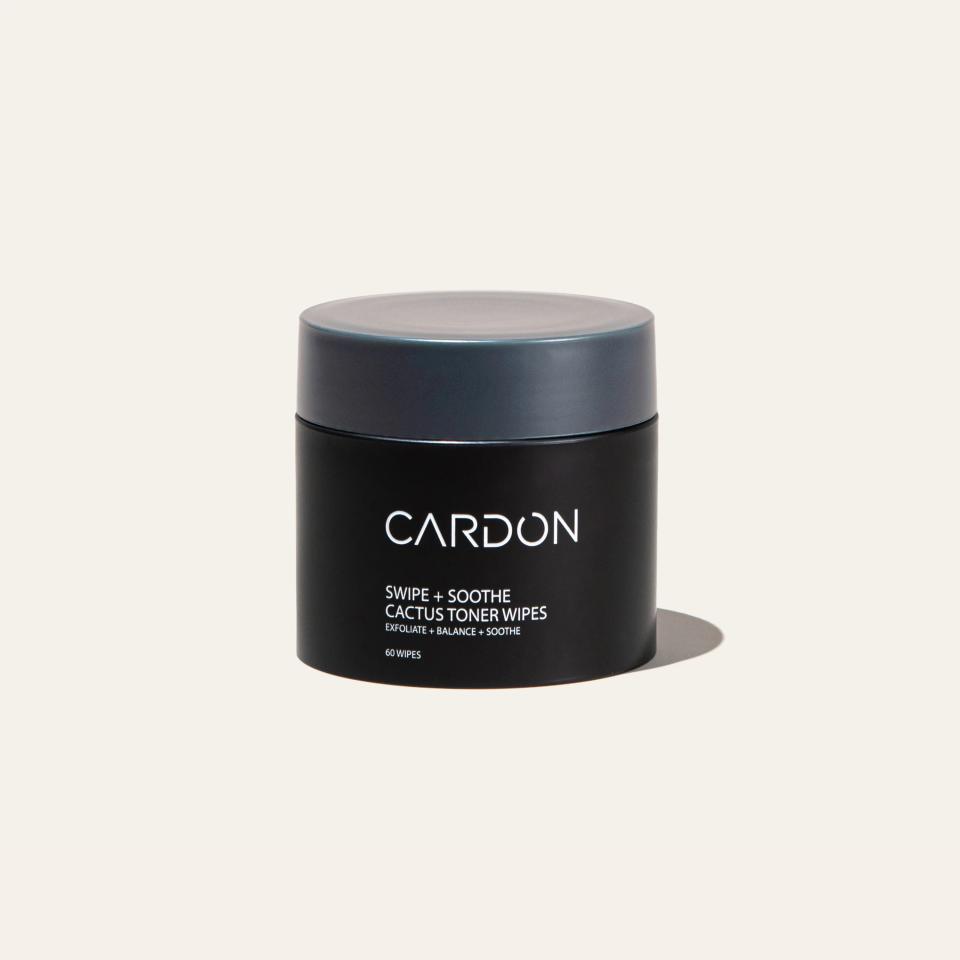 Cardon Exfoliating Toner Face Wipes; best men's skincare brands, best skincare brands for men