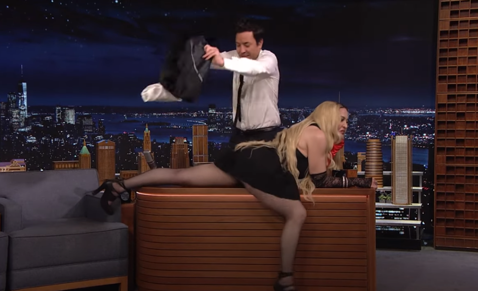 Madonna con Jimmy Fallon / Cortesía