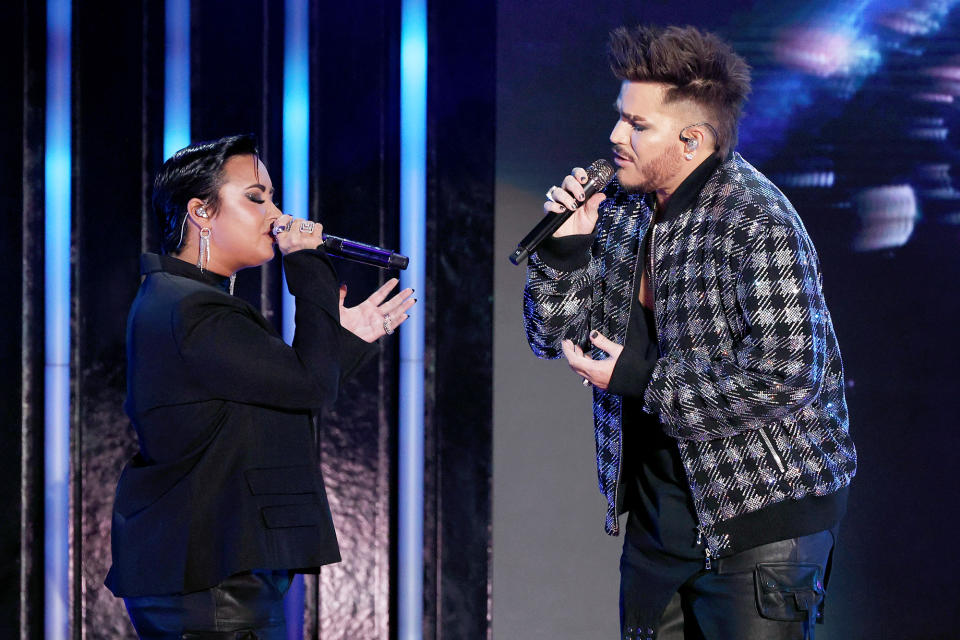 Demi Lovato & Adam Lambert, in Los Angeles