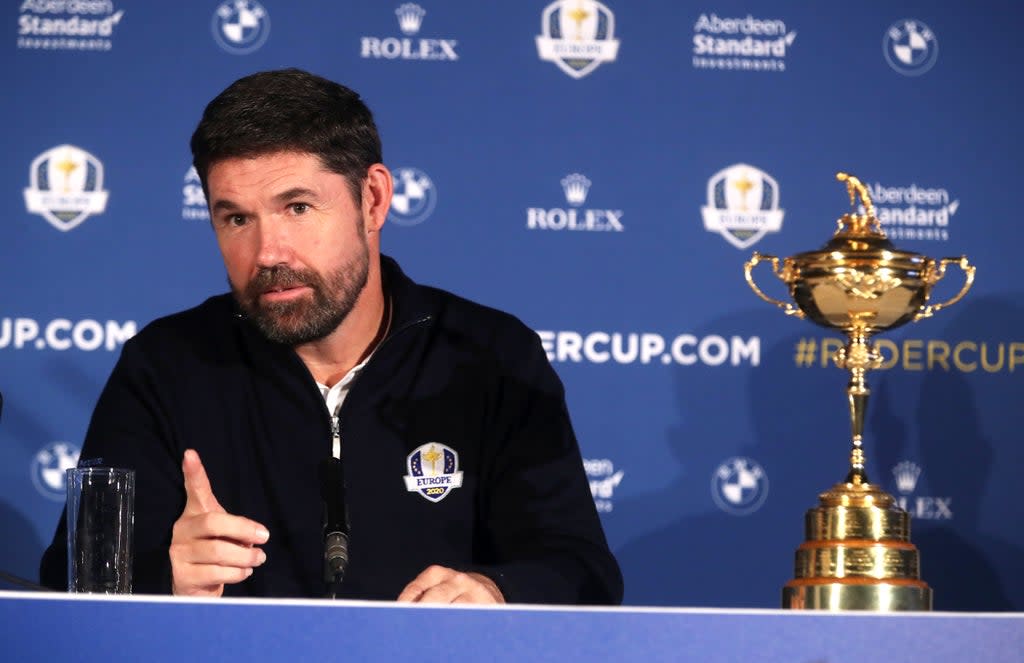 European Ryder Cup captain Padraig Harrington will finalise his team this week (Adam Davy/PA) (PA Archive)