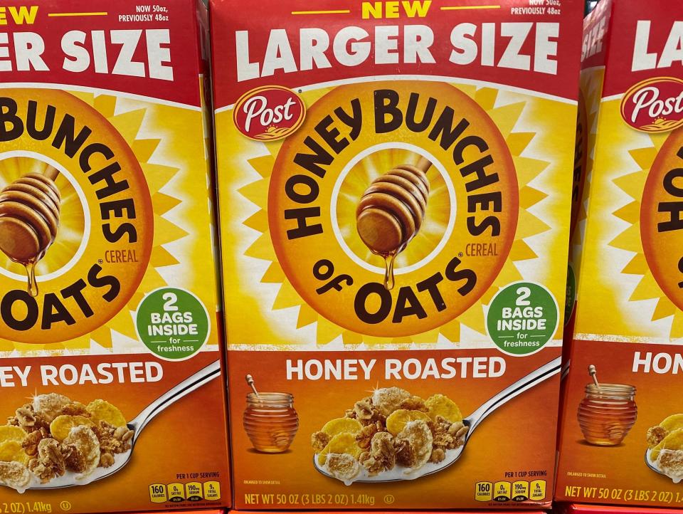 Honey bunches of oats cereal at costco