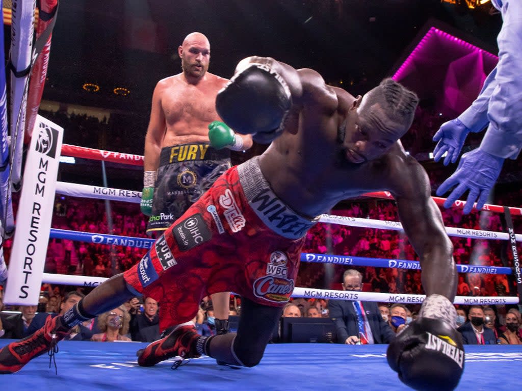 Wilder was knocked out by Fury in the 11th round of their trilogy fight (Getty Images)