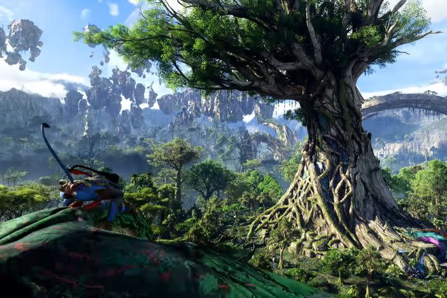 <p>Ubisoft/YouTube</p> The world of the 'Avatar' films will be brought to life in the video game Avatar: Frontiers of Pandora.