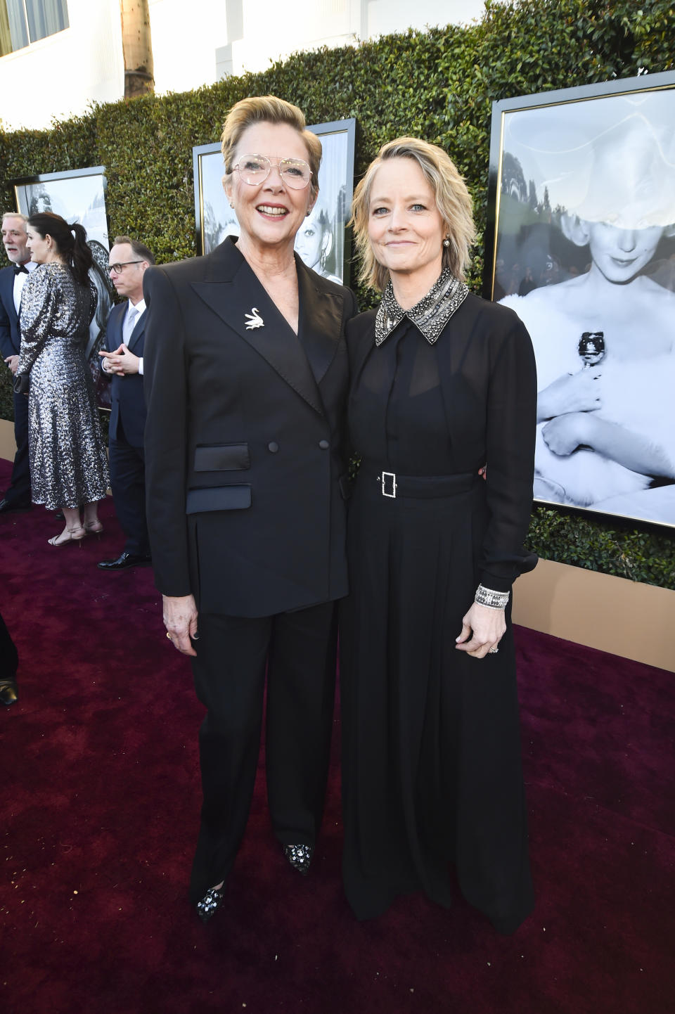 Annette Bening and Jodie Foster (Alberto Rodriguez/Golden Globes 2024/Golden Globes 2024 via Getty Images)