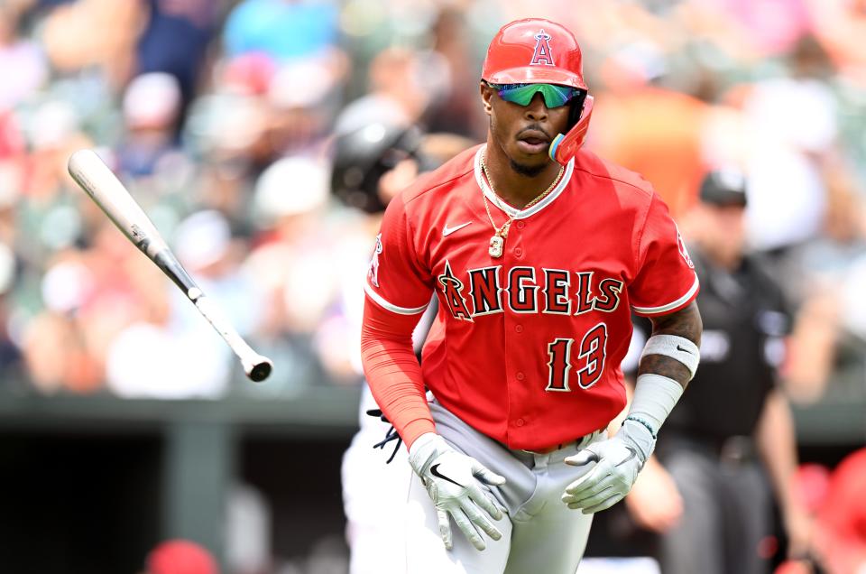 Monte Harrison last played in the majors in 2022 with the Los Angeles Angels.