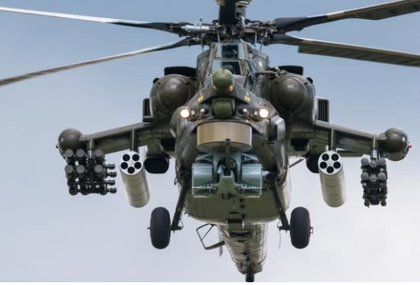 俄國「米-28」直升機。   圖 : 翻攝自KKNew