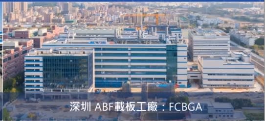 臻鼎深圳第1座ABF廠已於今年2月小量試產。圖 / 臻鼎法說資料。