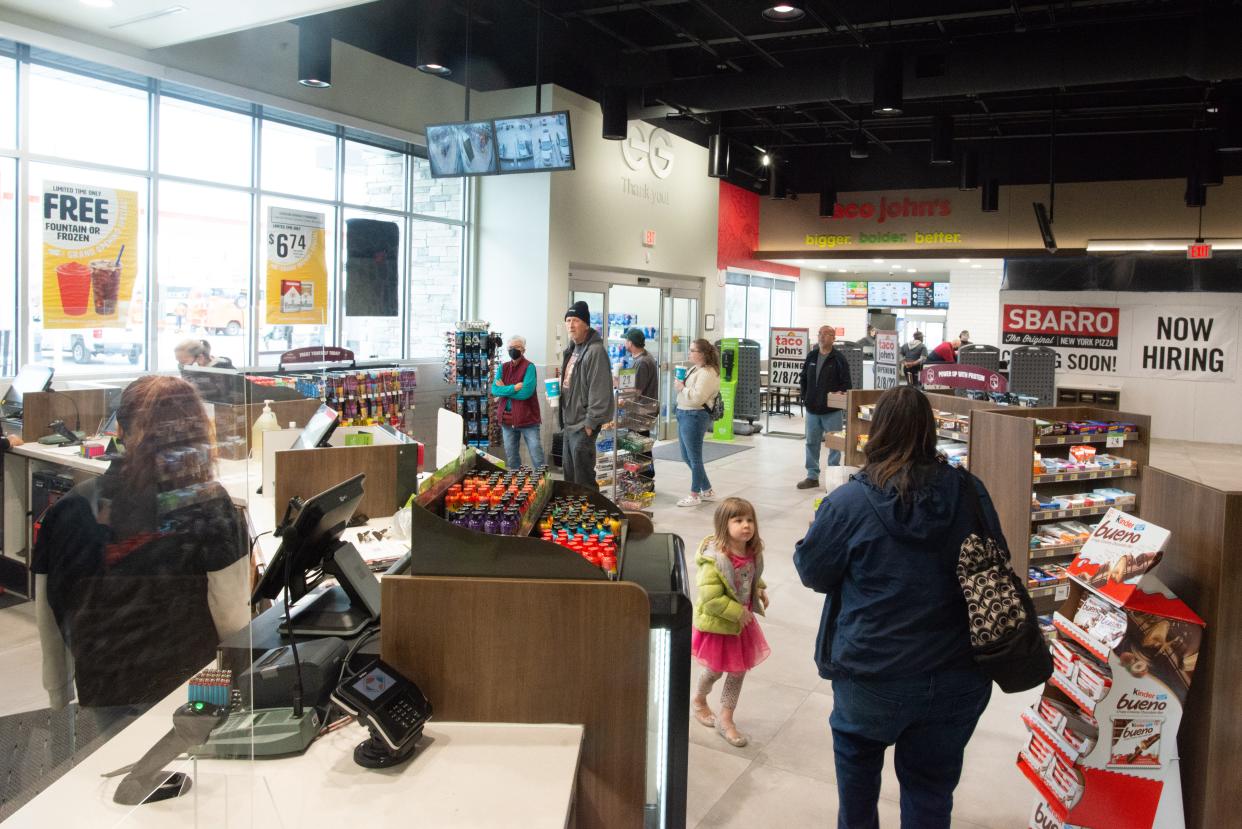 The new Kwik Shop at 3706 S.W. Burlingame Road will feature two restaurants returning to Topeka - Sbarro and Taco John's. Training was ongoing Tuesday for Taco John's opening on Wednesday while Sbarro's opening date has yet to be determined.