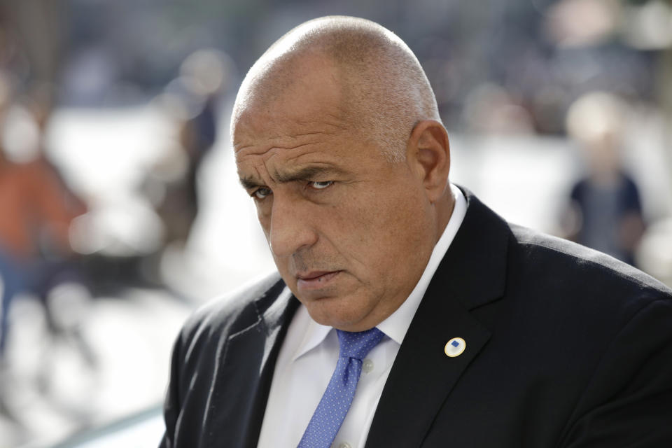 Boyko Borisov, primer ministro búlgaro. (AP Photo/Olivier Matthys, File)