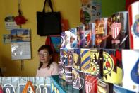 Martha Pimentel, 60, seen inside her advertising shop in Ecatepec, State of Mexico