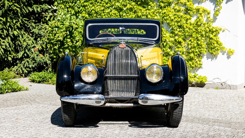 Aluminum bodywork by Gangloff was fitted to only five examples of the Type 57C. - Credit: Bonhams