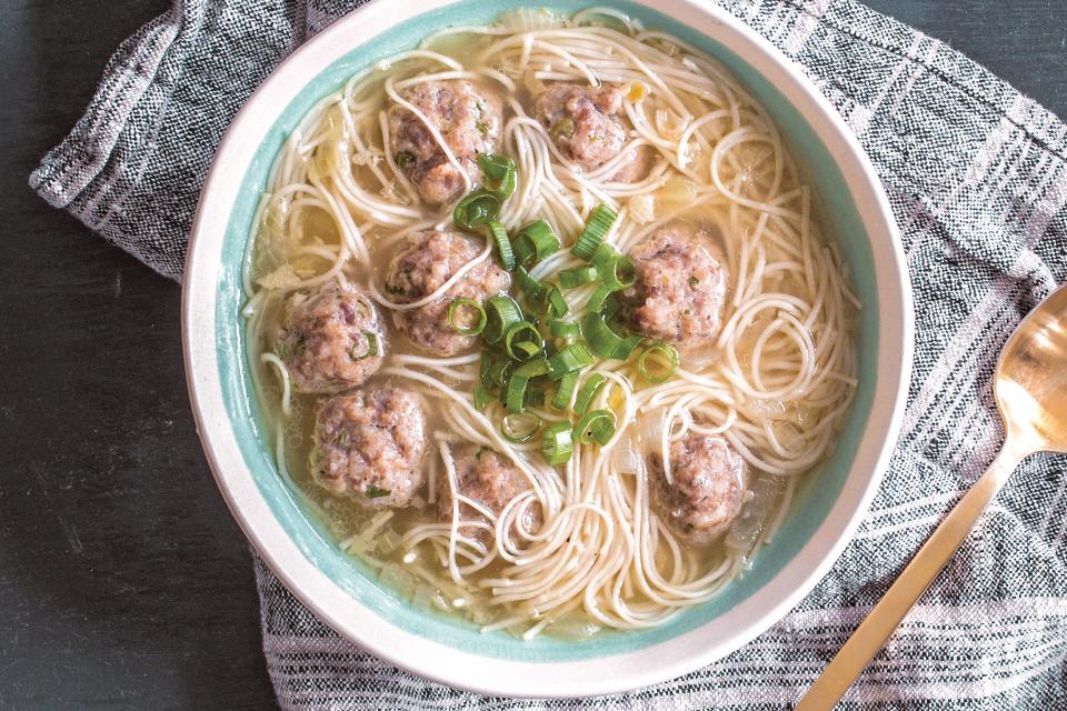 Meatballs and Noodle Soup (Almondigas)