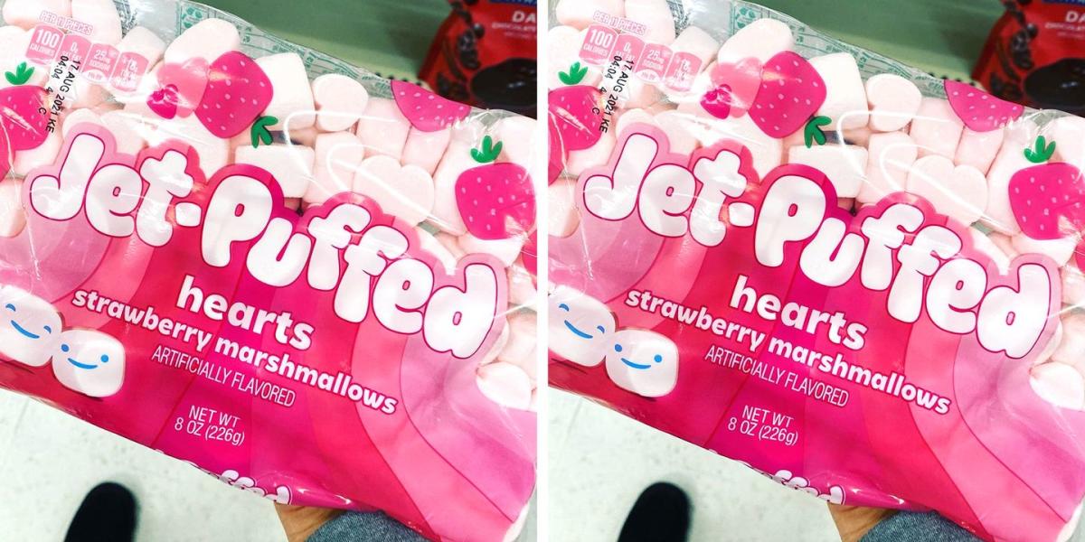Kraft Jet-puffed Strawberry Marshmallow Hearts - 8oz : Target