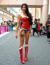 <p>Cosplayer dressed as Wonder Woman at Comic-Con International on July 19, 2018, in San Diego. (Photo: Araya Diaz/Getty Images) </p>