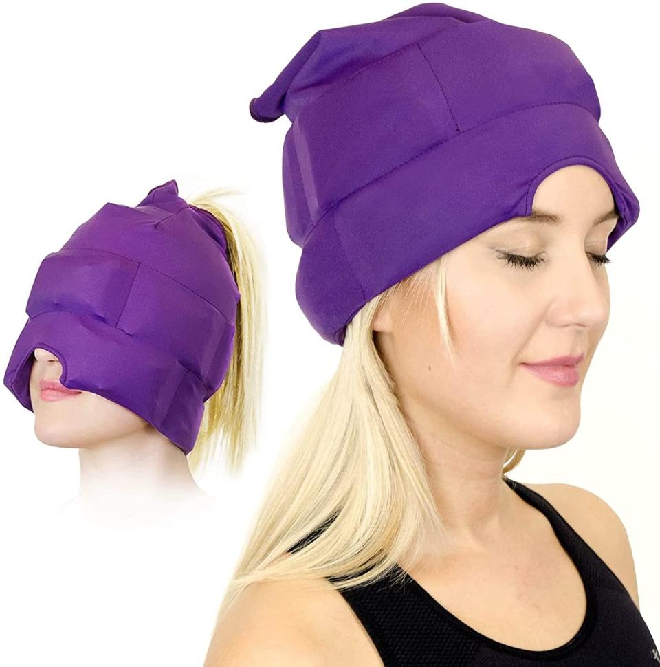 magic gel store headache and migraine relief cap, headache hats