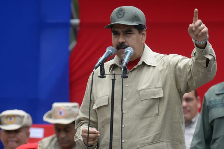 Venezuelan President Nicolas Maduro has urged his supporters, the military and civilian militias, to defend the leftist "revolution"