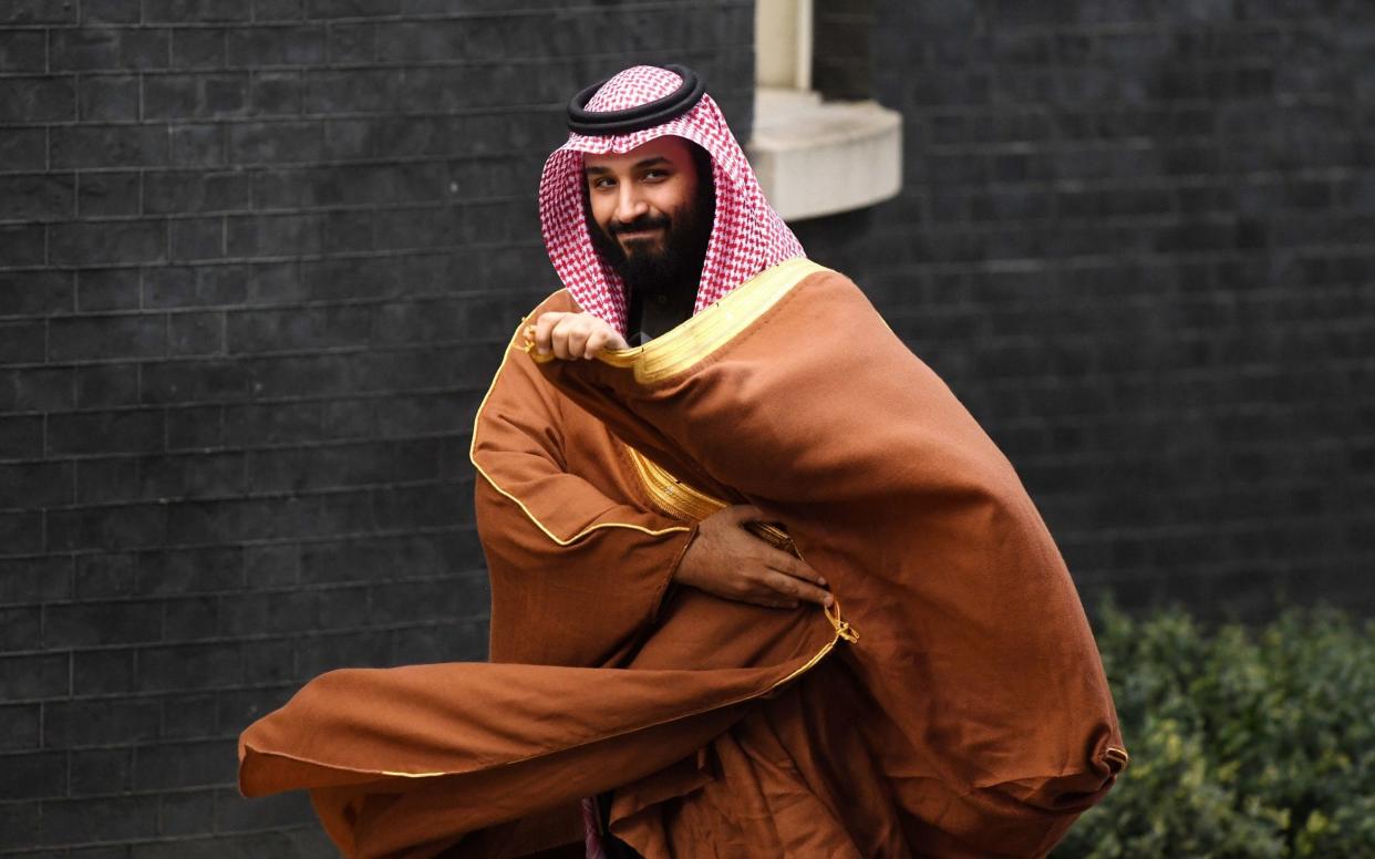 Saudi Arabia's crown prince Mohammad bin Salman arrives at 10 Downing Street in October last year. Once seen as reformer, he has faced criticism for his brutal crackdown on dissidents including the murder of journalist Jamal Khashoggi. - PA