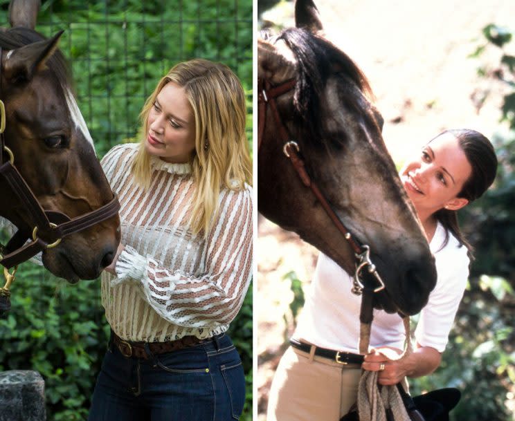 Kelsey (Hilary Duff) and Charlotte (Kristin Davis). (Photos: Getty Images, Alamy/HBO)