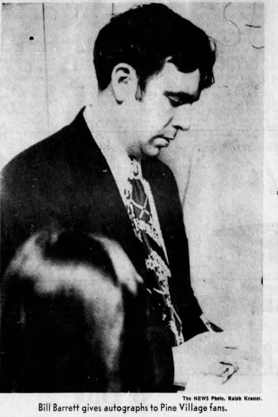 Pine Village coach Bill Barrett in this 1972 Indianapolis News photo.