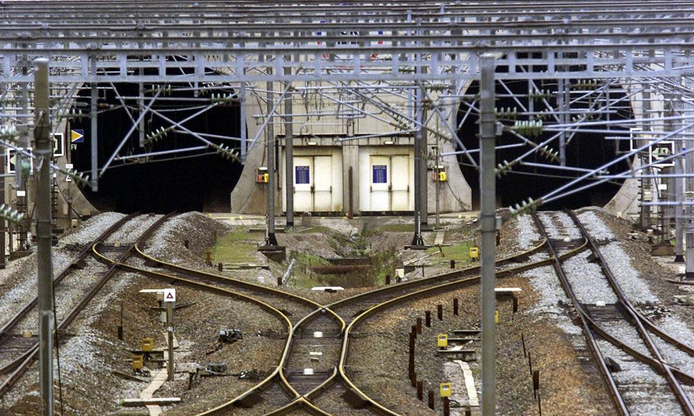 Channel Tunnel entrance in France